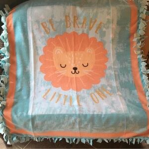 Handmade by Me! Be Brave Little One Fleece Blanket! Brand New!